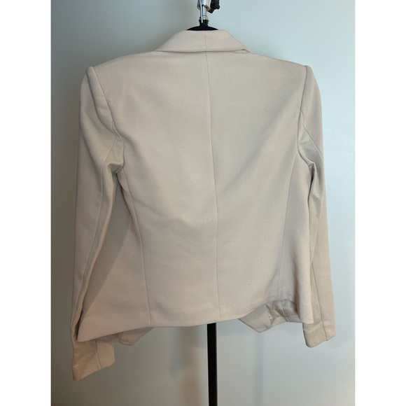 BCBG Maxazria Blazer Cream Beige Tan XXS - Picture 2 of 4